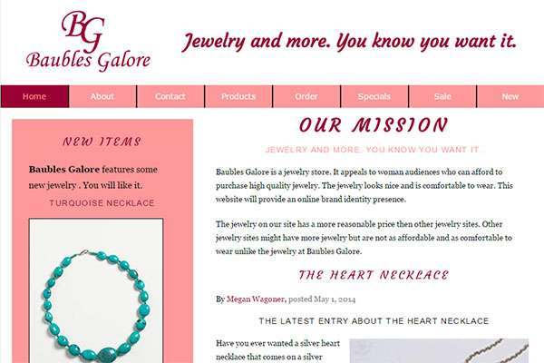 Blooms & Buds Website
